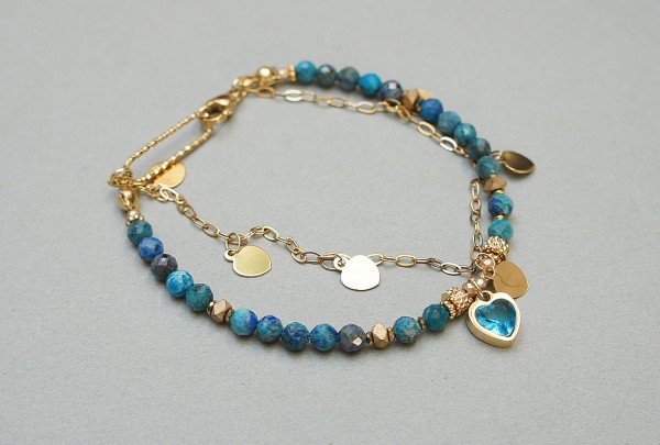 Chryzokola vol. 4 /28.04.25/ bransoletka - Szlachetna kolekcja