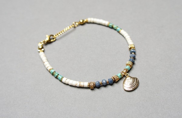 Sea collection /white seashell/ 23.06.25/ bransoletka