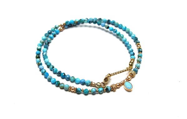 Opal niebieski /17.07.25/ choker - Szlachetna kolekcja