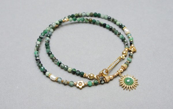 Szmaragdy vol. 10 choker - naszyjnik - Szlachetna kolekcja