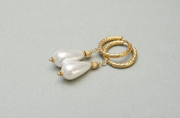 Pearls [white] perły vol. 24 - kolczyki