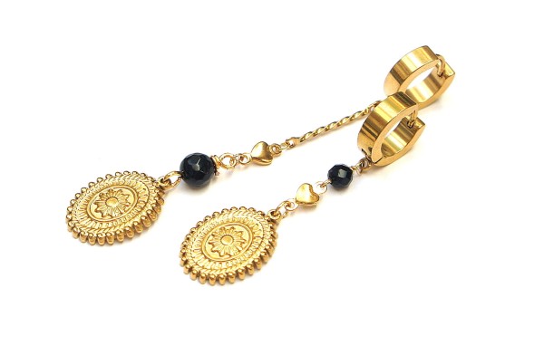 Alloys Collection /Odd/ - Flowers - kolczyki pozłacane /16.10.25/