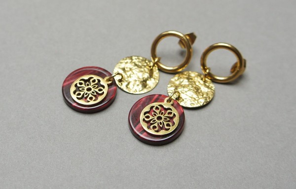 Alloys Collection - Burgundy - kolczyki /09.10.25/