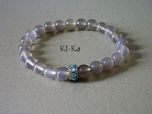 BLUE AND GREY 4  - BRANSOLETKA