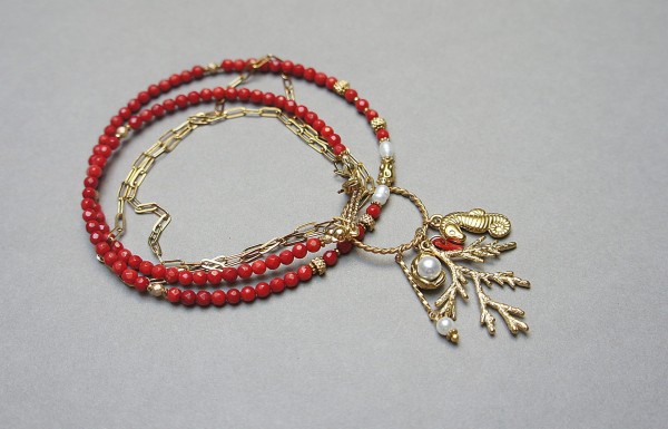 Sea collection - Koral red vol. 2 /choker/ 26.01.26