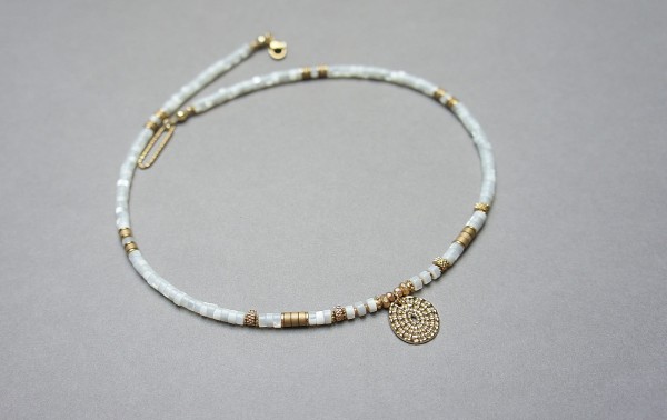 Muszla white /02.02.26/ choker - Szlachetna kolekcja