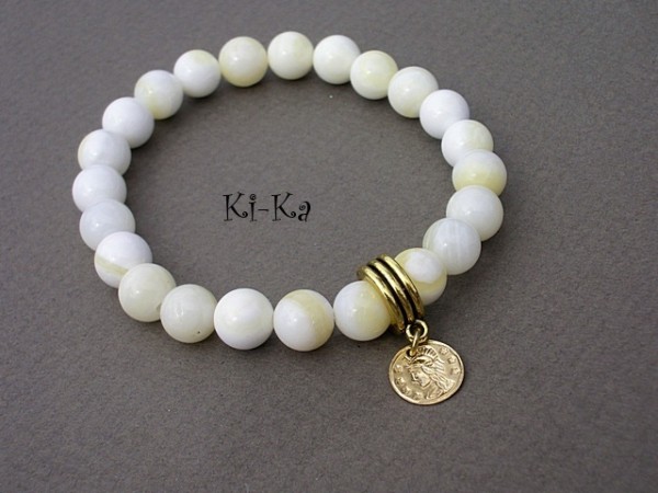 ECRU AND GREY 3 - BRANSOLETKA