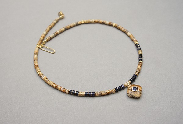 Jaspis krajobrazowy choker - Szlachetna kolekcja /19.04.26/