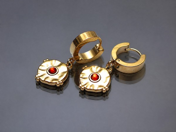Alloys Collection Coins /Red grappa/ - kolczyki