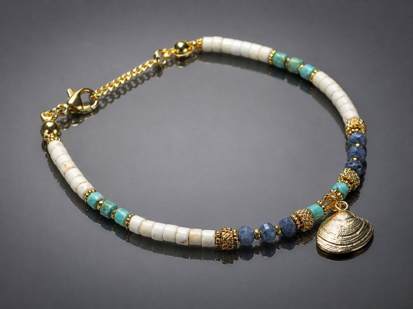 Sea collection /white seashell/ 23.06.25/ bransoletka