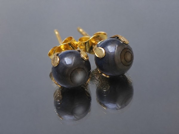 Dots - Muszla navy blue /alloys collection/ - sztyfty