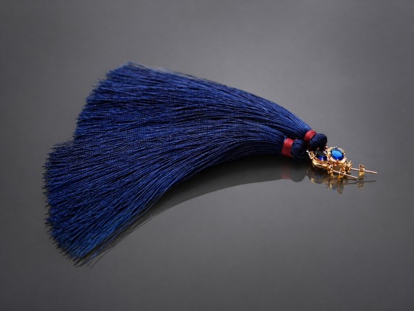 Maxi boho /navy blue - bordoux/