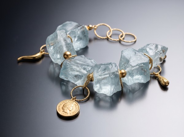 Statement - Kwarc blue /12.10.26/ - bransoletka