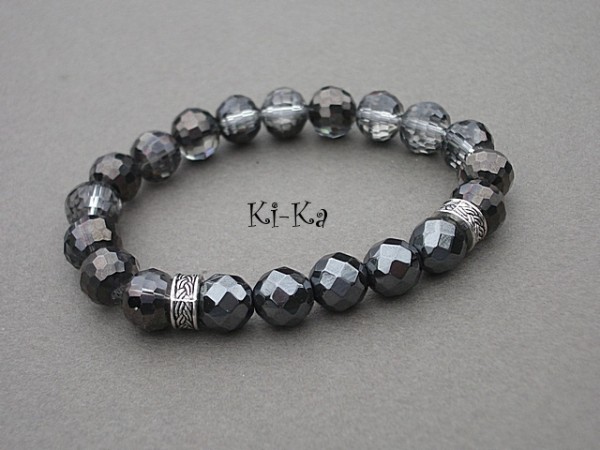 BLACK CRYSTALS - BRANSOLETKA